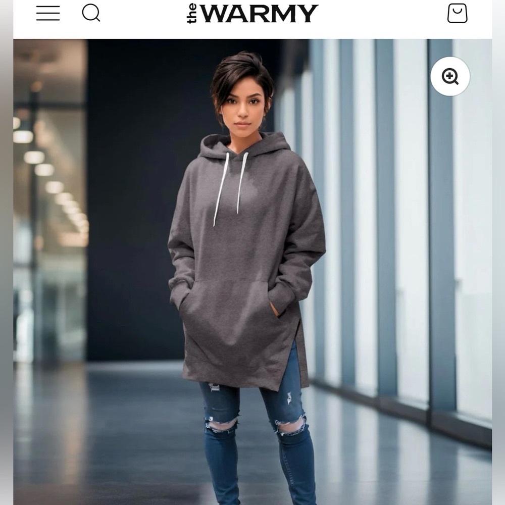 theWarm Women's Gray Hoodie Sz XL